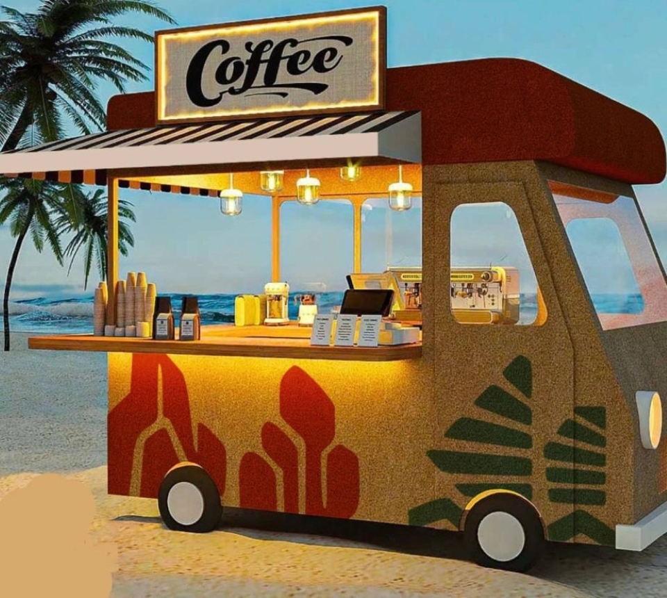 Kiot tại hội chợ đêm Vui Fest Cát Bà lấy cảm hứng từ bìa carton Kiot tại hội chợ đêm Vui Fest Cát Bà lấy cảm hứng từ bìa carton